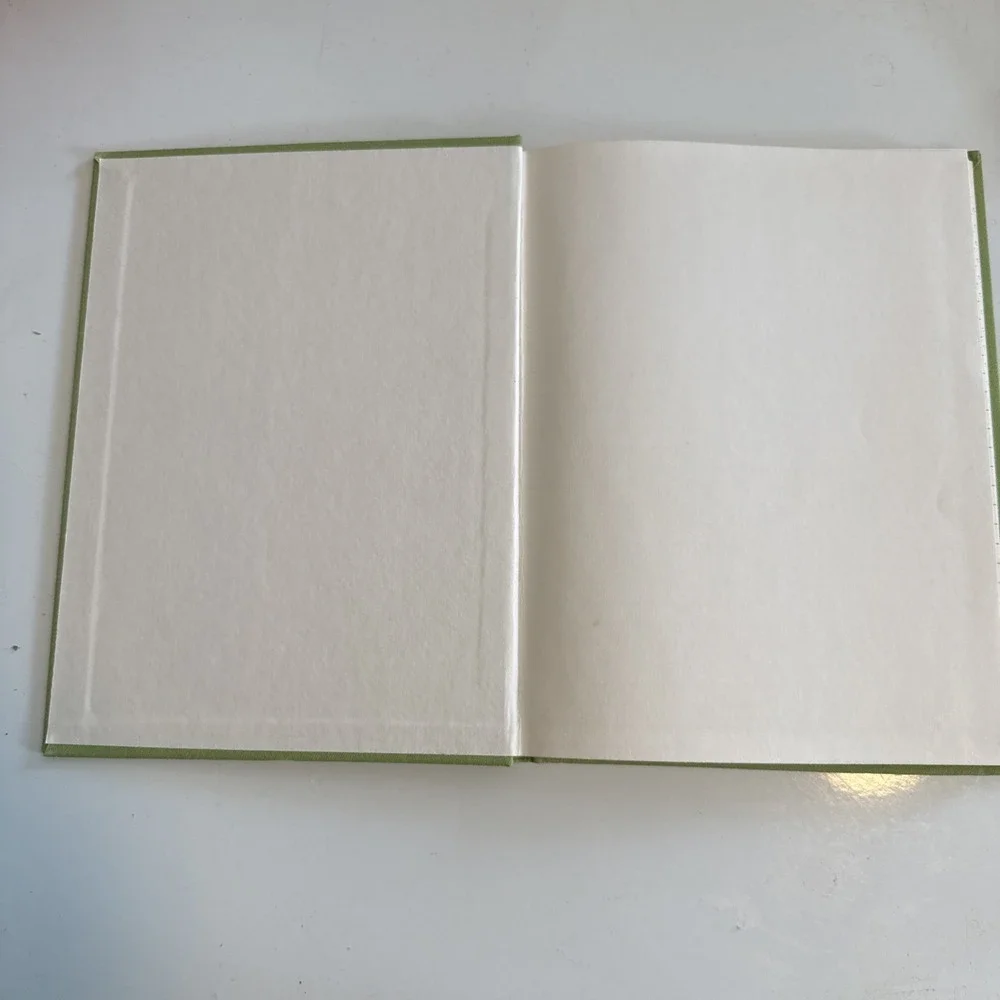 Vintage Linen Covered Records Notebook Federal Supply Service Unused 8